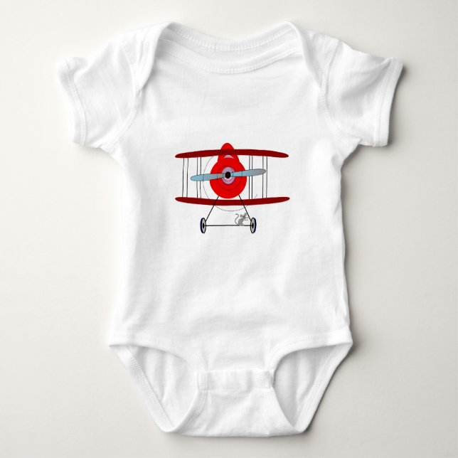 Aeroplane Baby Bodysuit (Front)