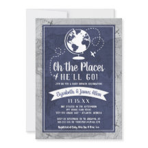 Aeroplane Baby Shower Invitation