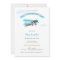 Aeroplane  Baby Shower Invitation - Blue and Brown