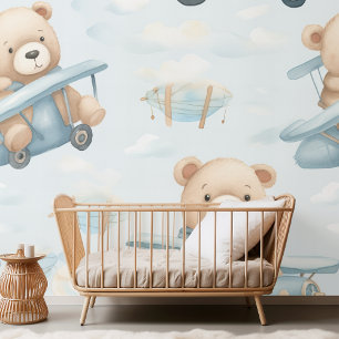 Aeroplane Bear Baby Shower Package   'We Can Bearl Wallpaper