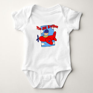 Aeroplane Big Brother Pilot Baby Bodysuit