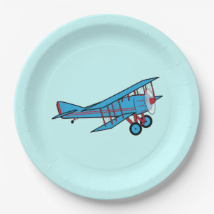 Aeroplane: Biplane Paper Plate