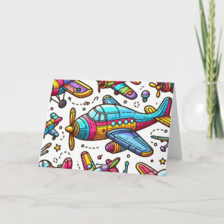 Aeroplane Birthday Card