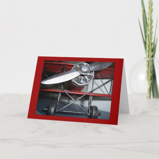 Aeroplane Birthday Card (Front)