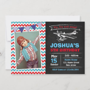 Aeroplane Birthday Invitation