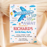 Aeroplane Birthday Invitation, Aeroplane Hand Draw Invitation<br><div class="desc">Aeroplane Birthday Invitation,  Aeroplane Hand Drawn Party Invitation</div>