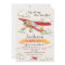 Aeroplane Birthday Invitation Vintage Plane Invite