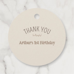 Aeroplane Birthday Party Favour tags 