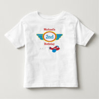 Aeroplane Birthday T-shirt Toddler Kid
