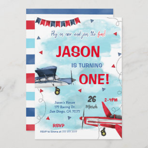 Aeroplane Boy Invitation
