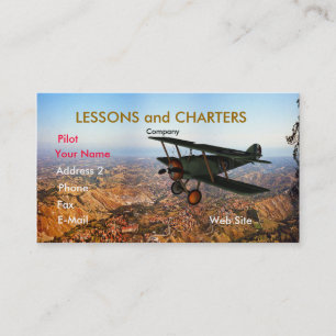 Aeroplane Business Card