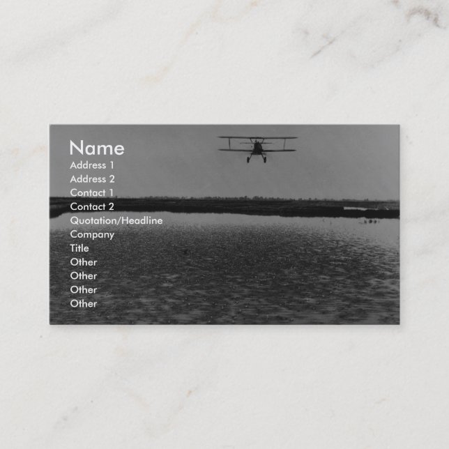 Aeroplane Business Card (Front)