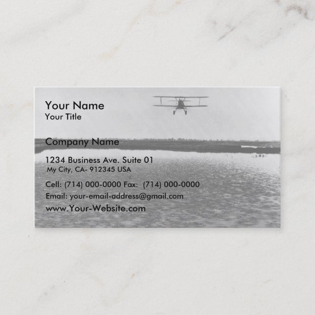 Aeroplane Business Card (Front)