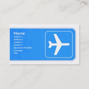 Aeroplane Business Card template