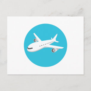 Aeroplane Cartoon Postcard
