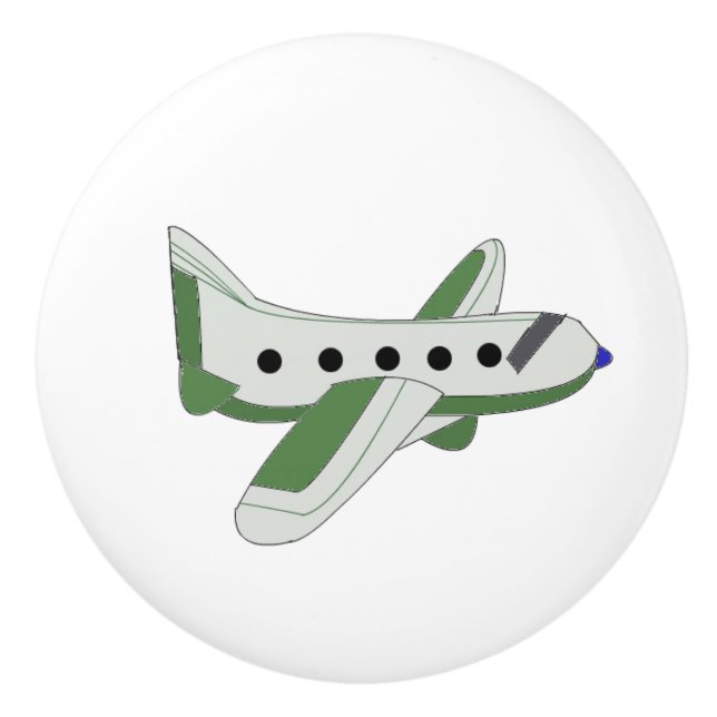 Aeroplane Ceramic Knob (Front)