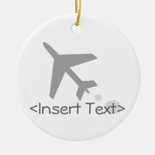 Aeroplane Ceramic Tree Decoration