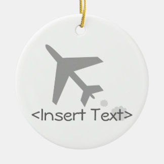 Aeroplane Ceramic Tree Decoration