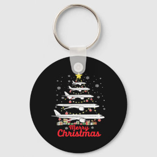Aeroplane Christmas Tree Merry Christmas Most Like Key Ring