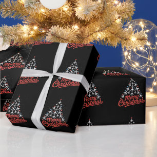 Aeroplane Christmas Tree Pilot Wrapping Paper