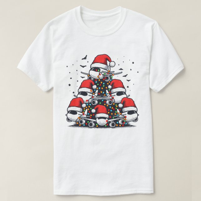 Aeroplane Christmas Tree tshirts (Design Front)