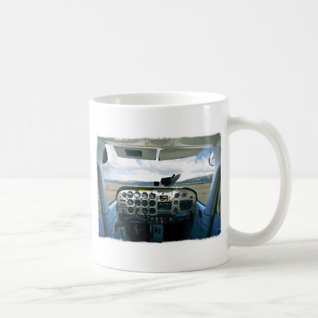 Aeroplane Cockpit Coffee Mug (Right)