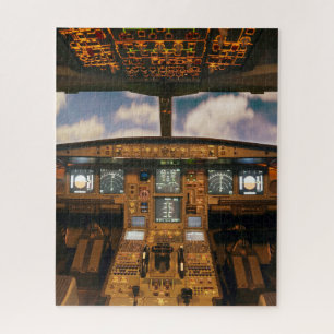 Aeroplane cockpit jigsaw puzzle