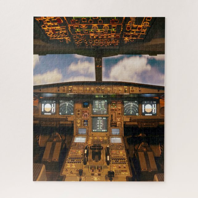 Aeroplane cockpit jigsaw puzzle (Vertical)