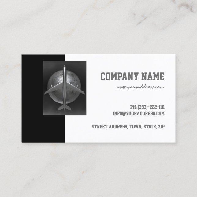 Aeroplane Company Metal Airbus World Travel Card (Front)