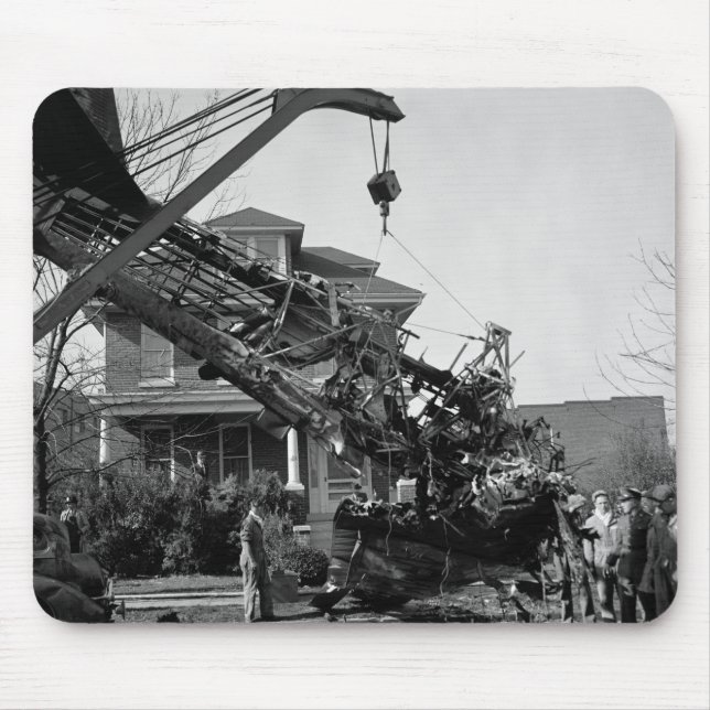 Aeroplane Crash: 1938 Mouse Mat (Front)