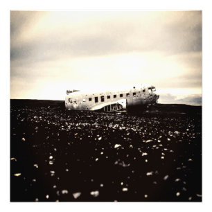 Aeroplane Crash Photo Print