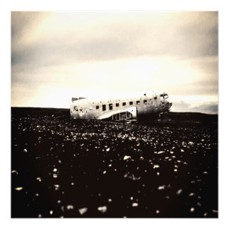 Aeroplane Crash Photo Print
