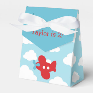 Aeroplane Favour Box (Blue and Red)