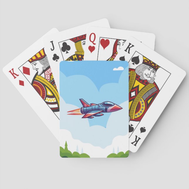 aeroplane/fighter jet playing cards (Back)