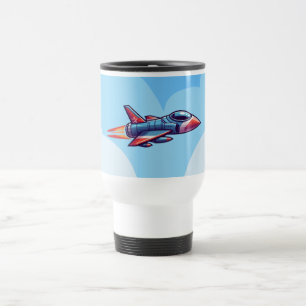 aeroplane/fighter jet travel mug