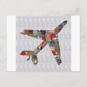 AEROPLANE Flight Travel GroupCARD TEAMcard NVN491 Postcard