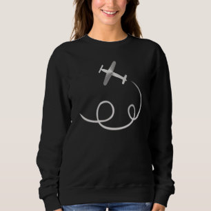 Aeroplane Flying Aircraft Aviation Pilot Themed Sweatshirt