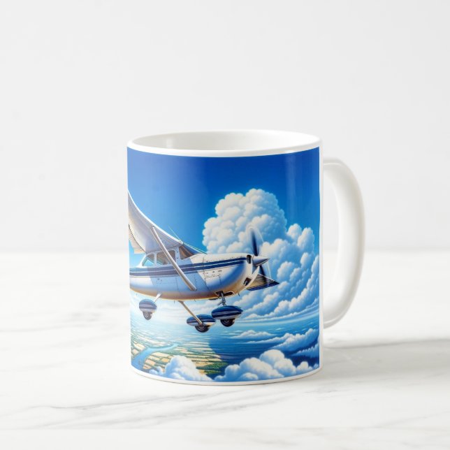 Aeroplane Flying, Cessna 152 Coffee Mug (Front Right)