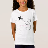 Aeroplane Flying Heart Daddy's Co-Pilot Kids Fun T