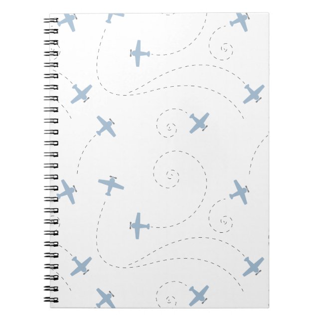aeroplane flying illustration notebook (Front)
