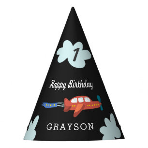 Aeroplane Fun Personalised Party Hat