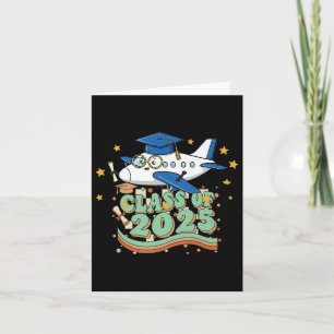 Aeroplane Graduate Cl Of 2025 Kids Mens Womens Gra Card