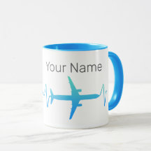 Aeroplane Heartbeat Retro Pilot Vintage Frequency