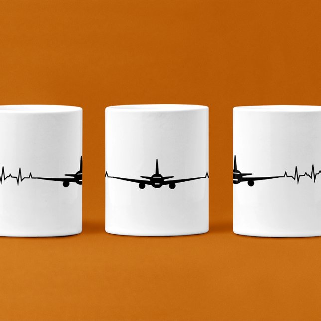 Aeroplane Heartbit Coffee Mug (Creator Uploaded)