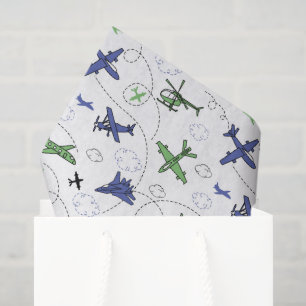 Aeroplane Helicopter Decoupage Tissue Paper