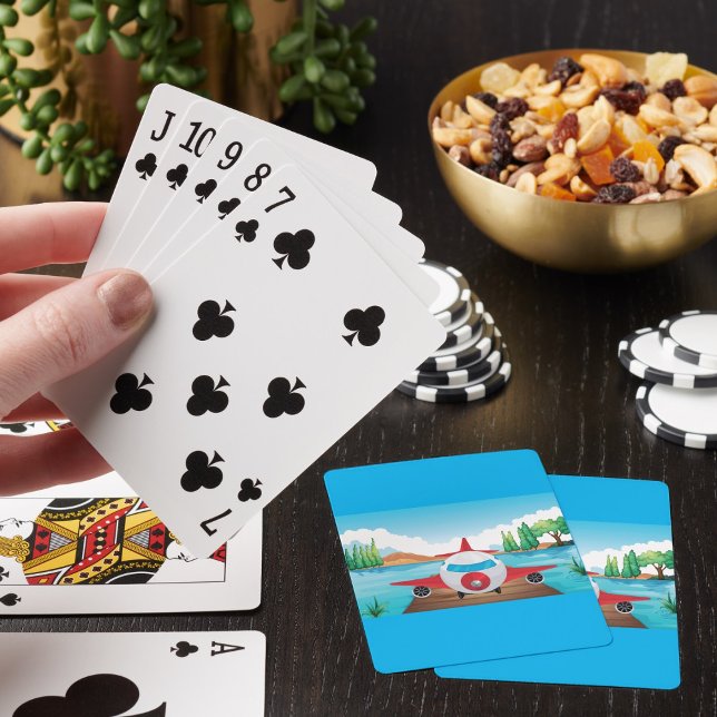 Aeroplane In Nature Playing Cards (Creator Uploaded)