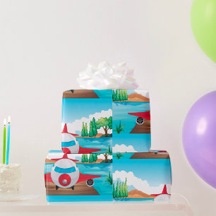 Aeroplane In Nature Wrapping Paper