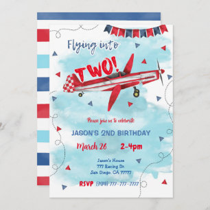 Aeroplane Invitation