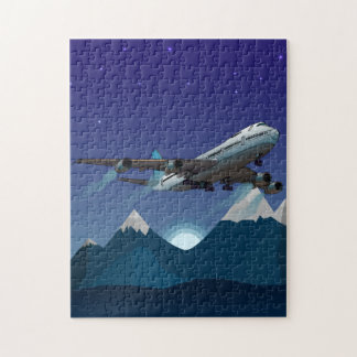 Aeroplane. Jumbo jet. Jigsaw Puzzle