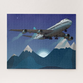 Aeroplane. Jumbo jet. Jigsaw Puzzle